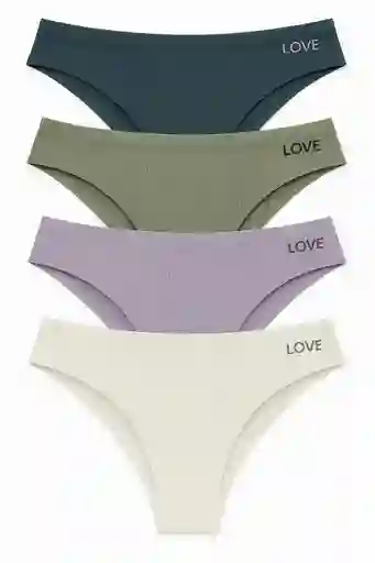 Dos Panty Tanga Colores Surtidos Talla L / Xl