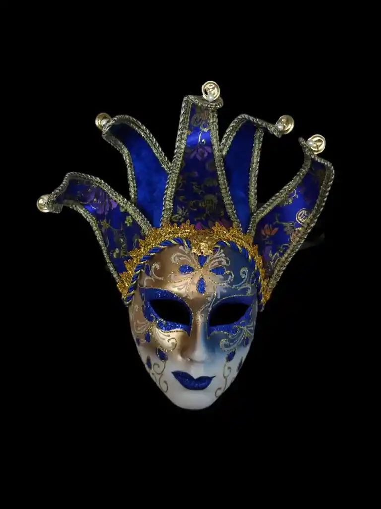 Mascara Antifaz Arlequin Con Cascanueces Disfraz Halloween