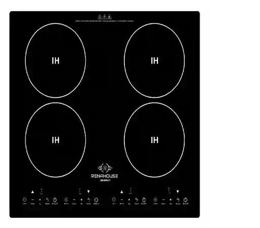Estufa De Inducción 3600w Renahouse Germany 4 Puestos Color Negro