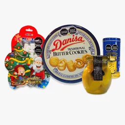 Ancheta Navideña Premium | Galletas Danisa Y Barquillos King Dutch