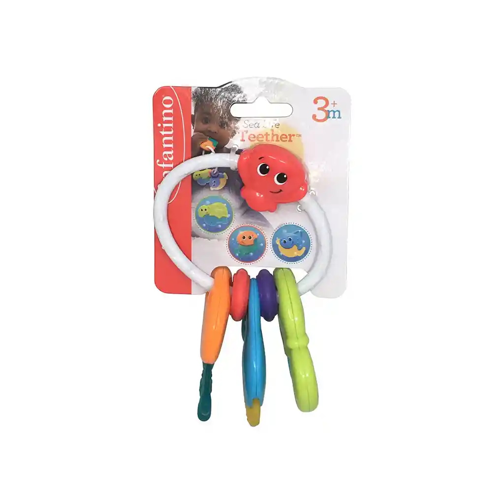 Juguete Sensorial Mordedor Y Texturas Animales Para Bebés