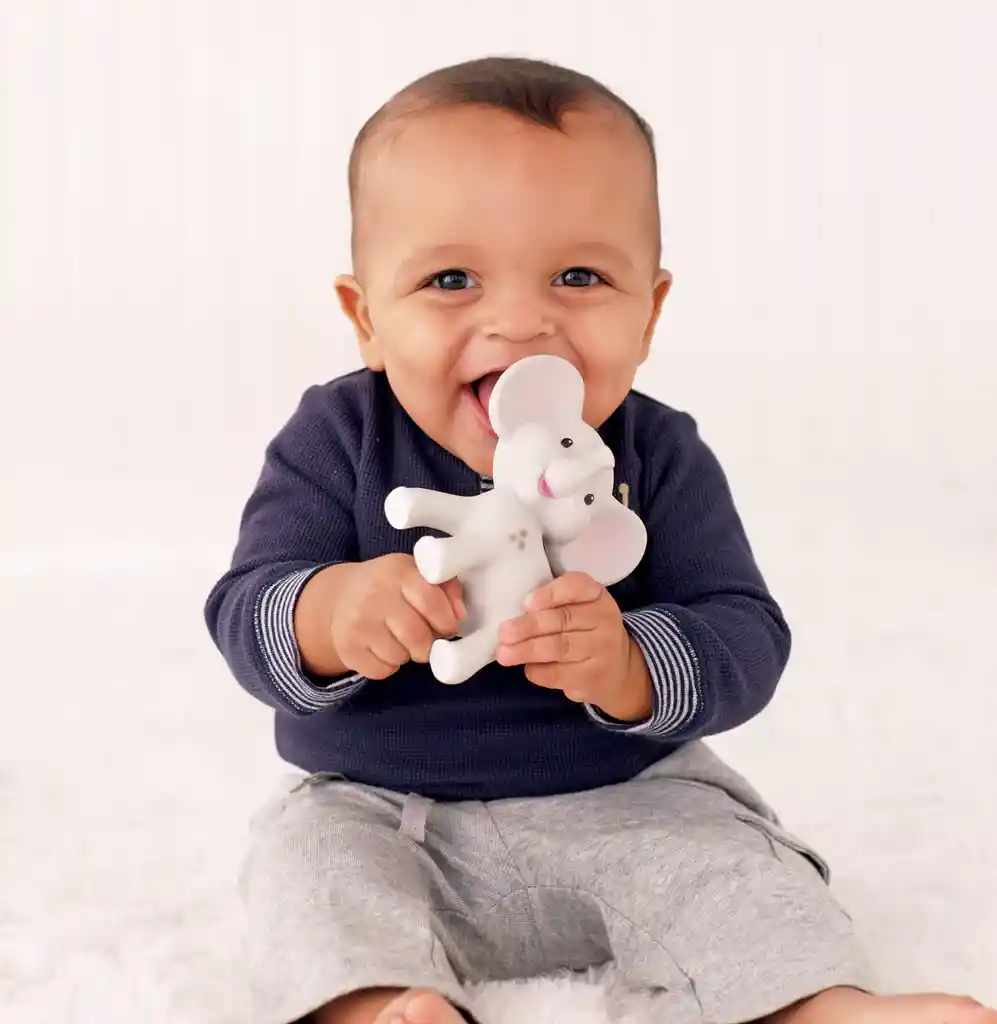Juguete Sensorial Mordedor De Elefante Flexible Para Bebés