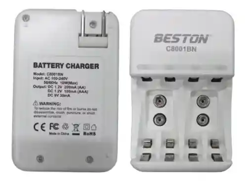 Cargador Beston Aa/aaa/9v Bst-c8001bn +4aa