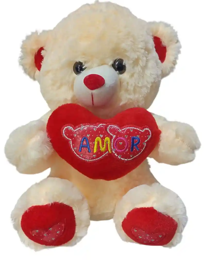 Peluche Osito Corazón Muñeco Peluche Oso