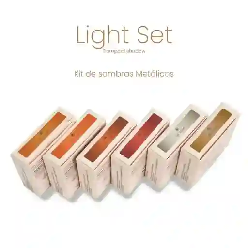 Sombras Compactas Metálicas Light Set Montoc 03 Cake