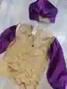 Disfraz De Aladdin Talla 10 Set De 3 Piezas Color Morado Con Dorado