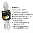 Extensión Eléctrica 6.1 Metro Mercury 3 Salidas 2x14 Polarizada Tierra