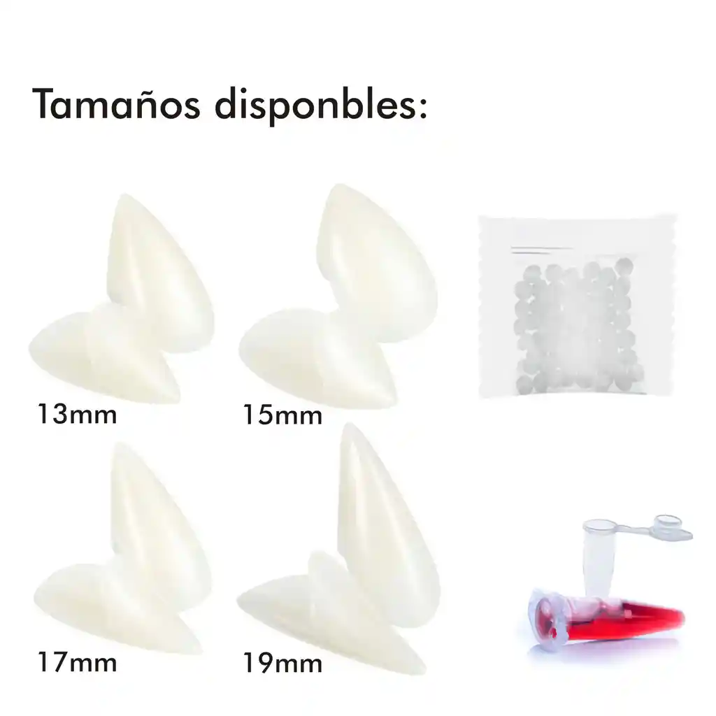 Colmillos De Vampiro 15mm Para Hallowen