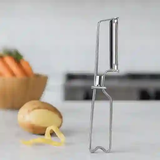 Pelapapas Acero Inoxidable Fácil Seguro Sin Esfuerzo 17 cm.