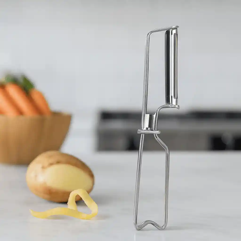 Pelapapas Acero Inoxidable Fácil Seguro Sin Esfuerzo 17 cm.