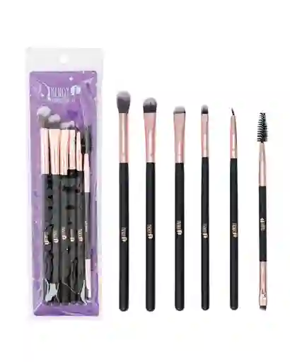 Kit Brocha Trendy Ojos X 6 Generica Bt015
