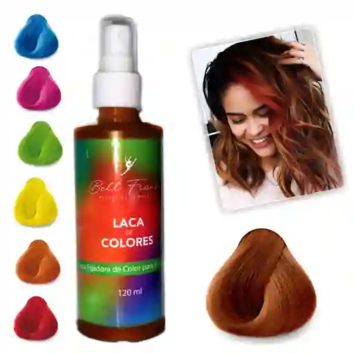 Laca Castaño Cobrizo Spray Temporal Para Cabello