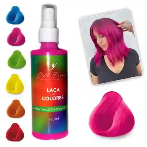 Laca Fucsia Pink Spray Temporal Para Cabello