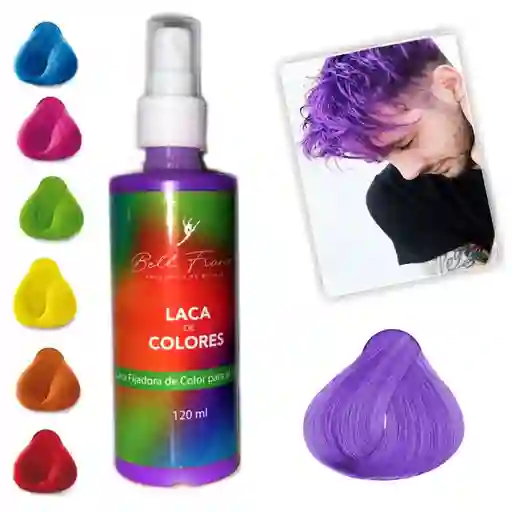 Laca Morado Violeta Spray Temporal Para Cabello