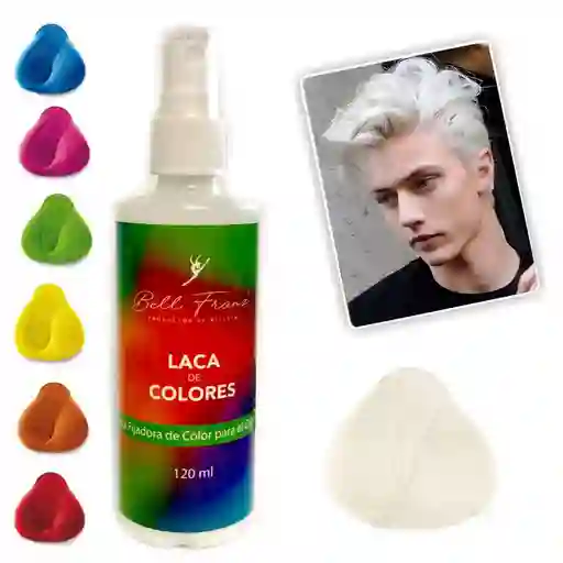 Laca Blanco Spray Temporal Para Cabello