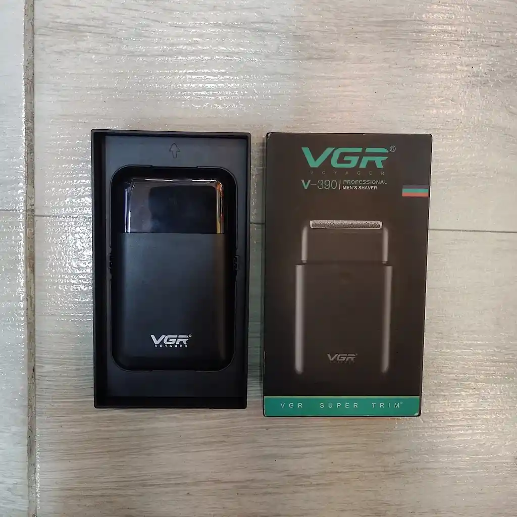 Maquina Afeitadora Rasuradora Inalambrica Negra Recargable Vgr V-390