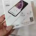 Audifonos Blancos Con Cable Manos Libres Conector Lightning Entrada Iphone