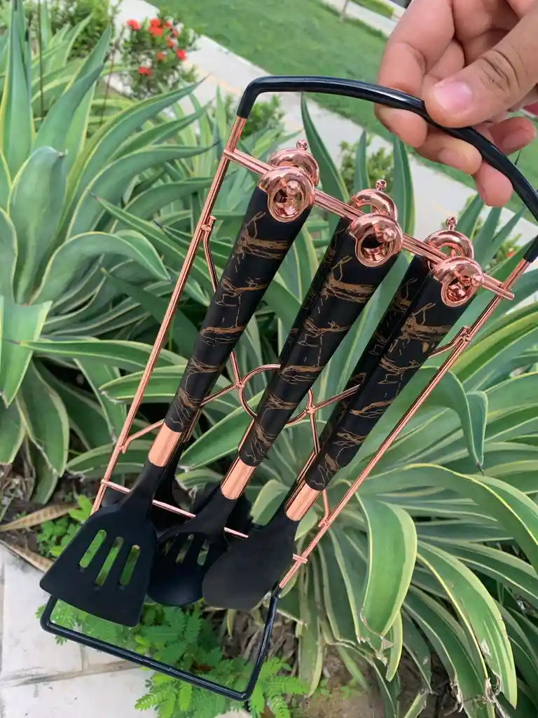 Set De Utensilios En Silicona