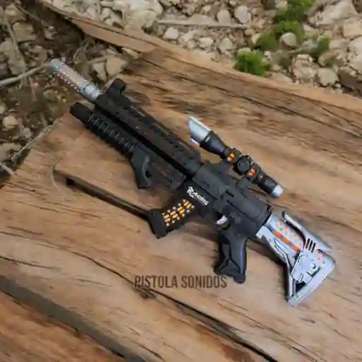 Pistola Con Sonido Niños (47.5x21cm)