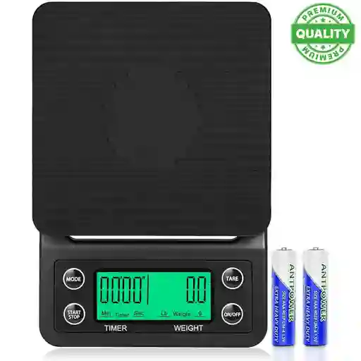 Gramera Digital Bascula Alta Precison Con Temporaziador One