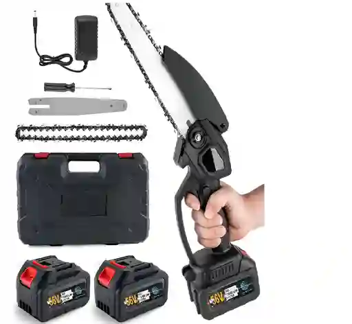 Minisierra Eléctrica Portátil Recargable Con 2 Baterías De 48 V