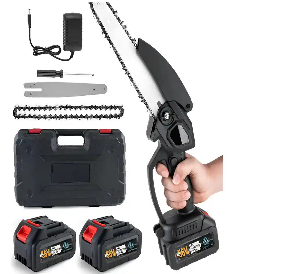 Minisierra Eléctrica Portátil Recargable Con 2 Baterías De 48 V