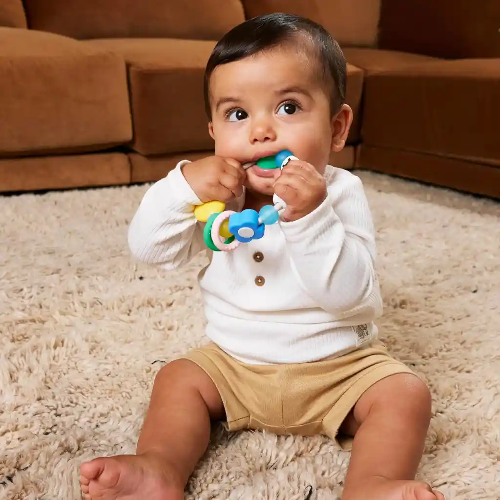 Mordedor Pulsera Sensorial Diseños Coloridos Para Bebés