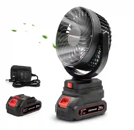 Mini Ventilador Zebbris Portátil Recargable Inalámbrico 5inc - Negro