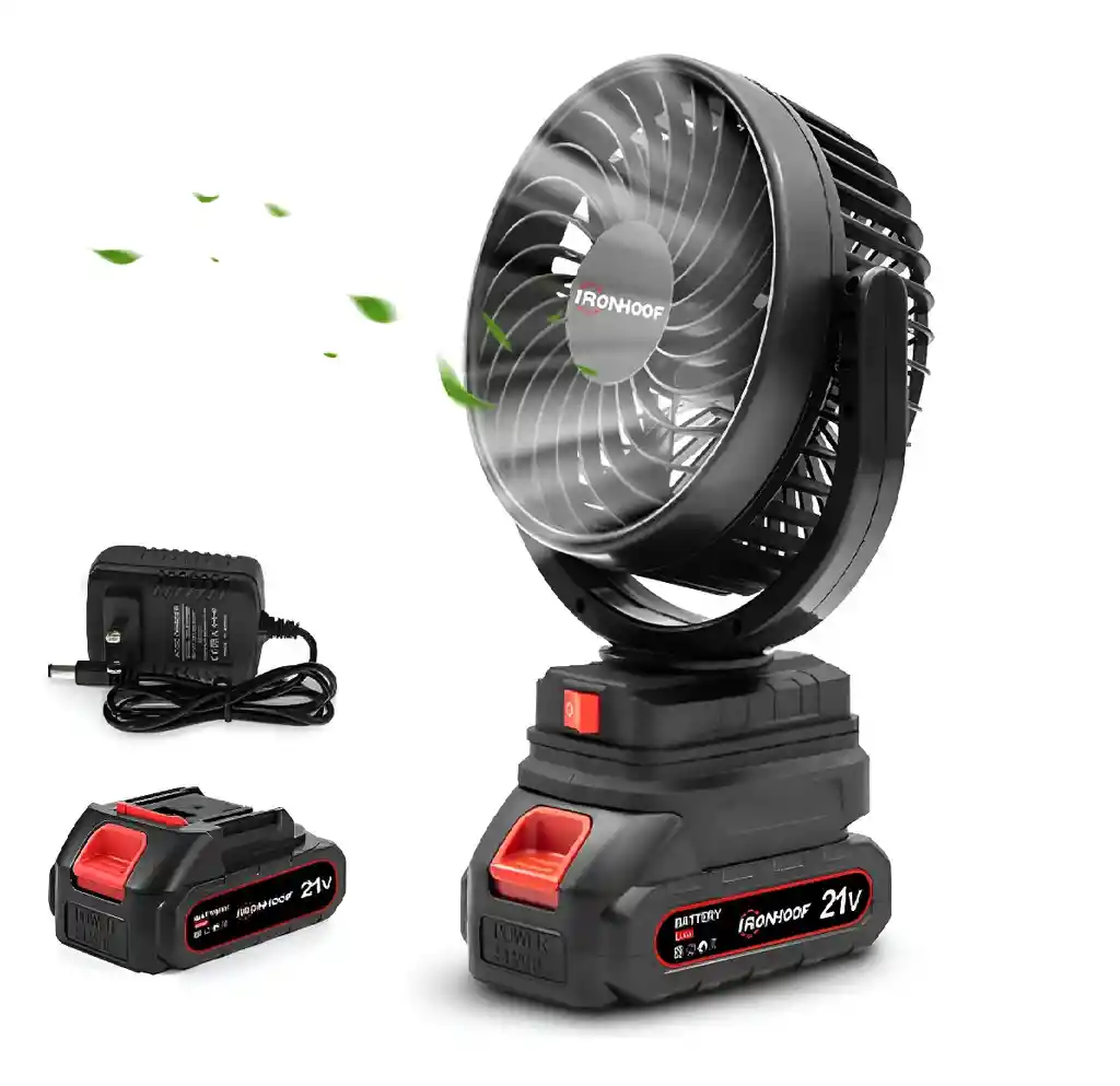 Mini Ventilador Zebbris Portátil Recargable Inalámbrico 5inc - Negro