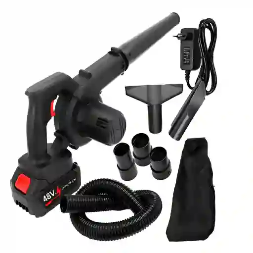 Sopladora Aspiradora Inalámbrica Profesional 2 Baterias - Negro