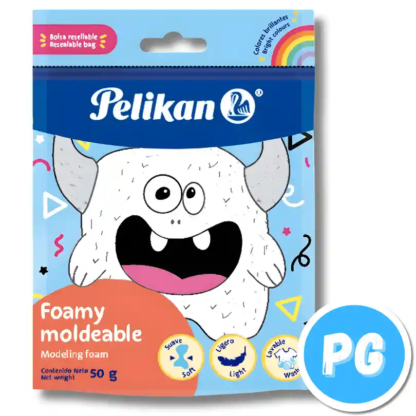 Paquete Fomi Moldeable Pelikan X50 Gramos Blanco