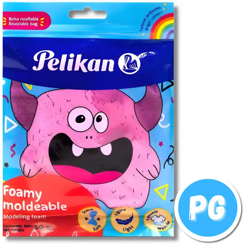 Paquete Fomi Moldeable Pelikan X50 Gramos Rosado