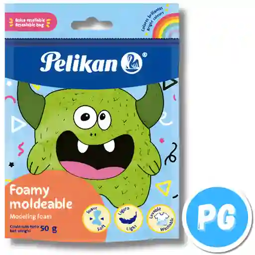 Paquete Fomi Moldeable Pelikan X50 Gramos Verde Claro