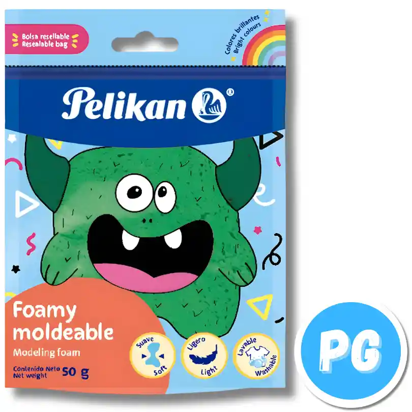 Paquete Fomi Moldeable Pelikan X50 Gramos Verde