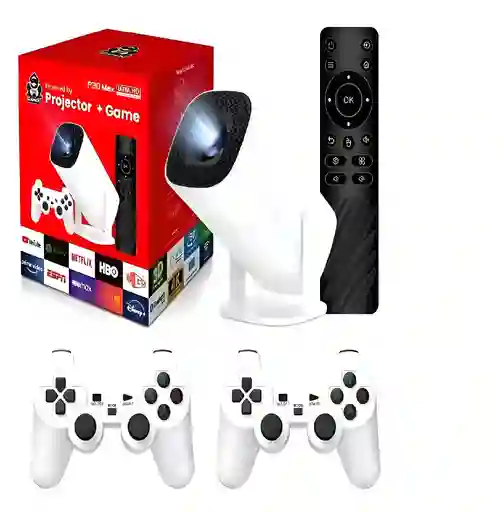 Proyector Consola Zebbris Portátil P30 Max Uhd Juegos Blanco - Blanco