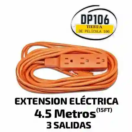 Extension Electrica 4.5 Metros Con Regleta