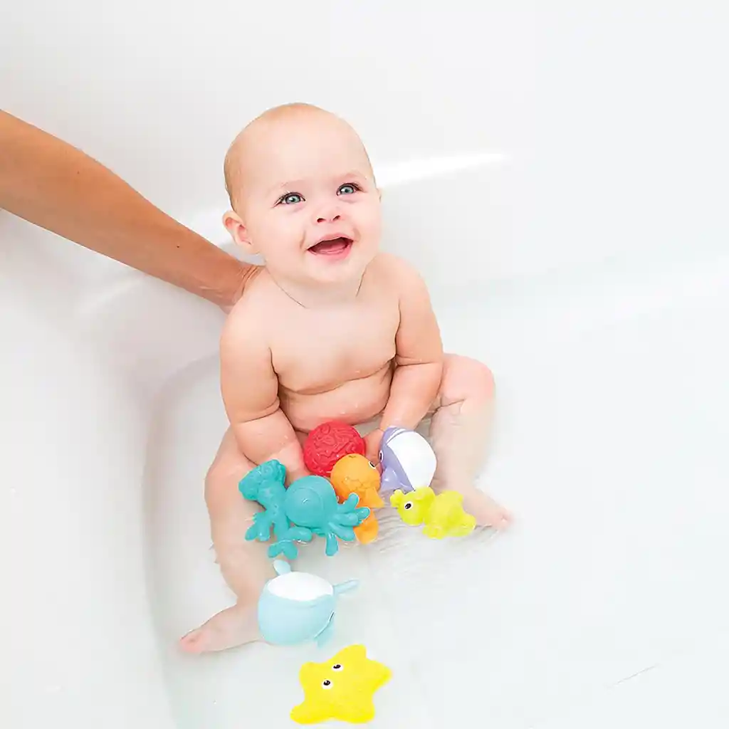 Set De Juguetes De Baño Para Bebés 8 Piezas Animales Niños