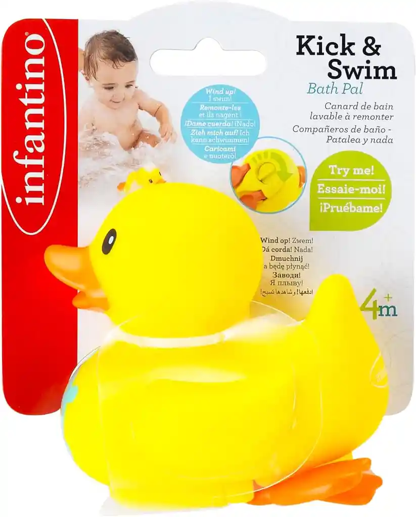 Juguete De Baño Para Bebés Pato De Silicona Motricidad Niños