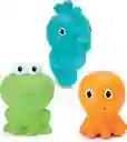 Set Juguete De Baño Bebés Animales Marinos 3 Piezas Niños