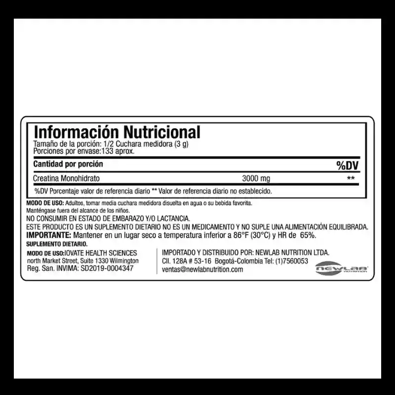 Creatina Platinum 100% Muscletech.