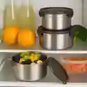Set De Recipientes En Acero Inoxidable X3