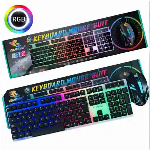 Teclado Y Mouse Gamer Retroiluminado Para juegos , Trabajo Y Mas...