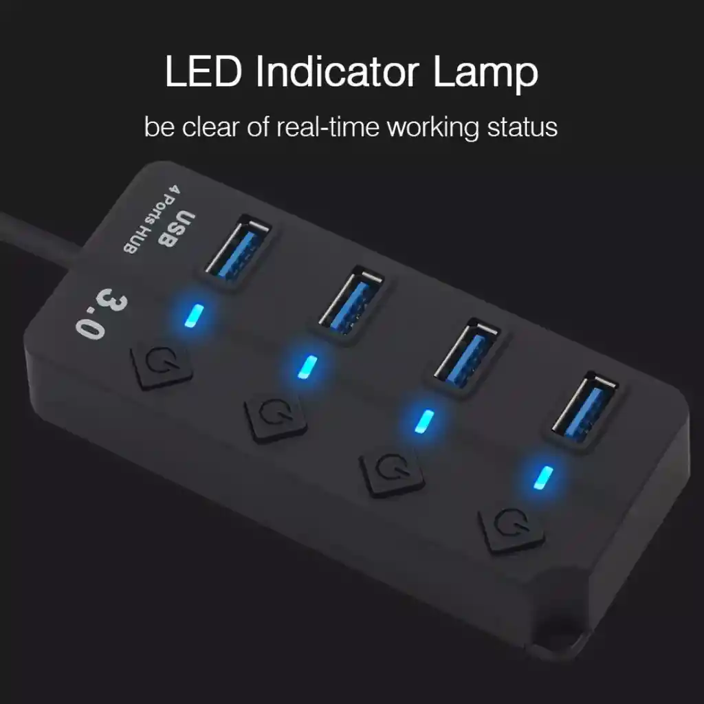 Multiplicador De Puertos Usb Lj-54 Hub