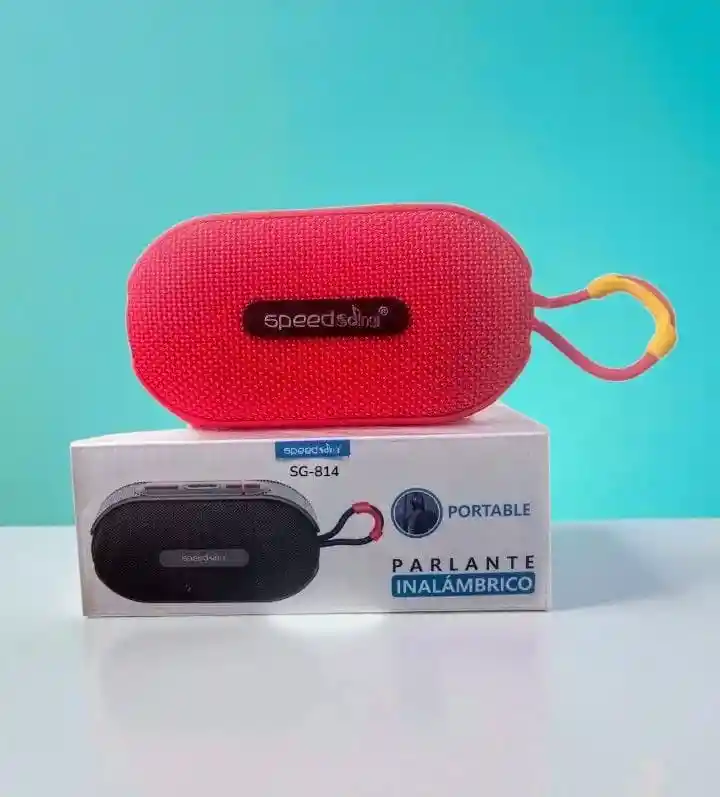 Parlante Inalámbrico Speed Song Sg-814 Bluetooth Portátil (rojo)
