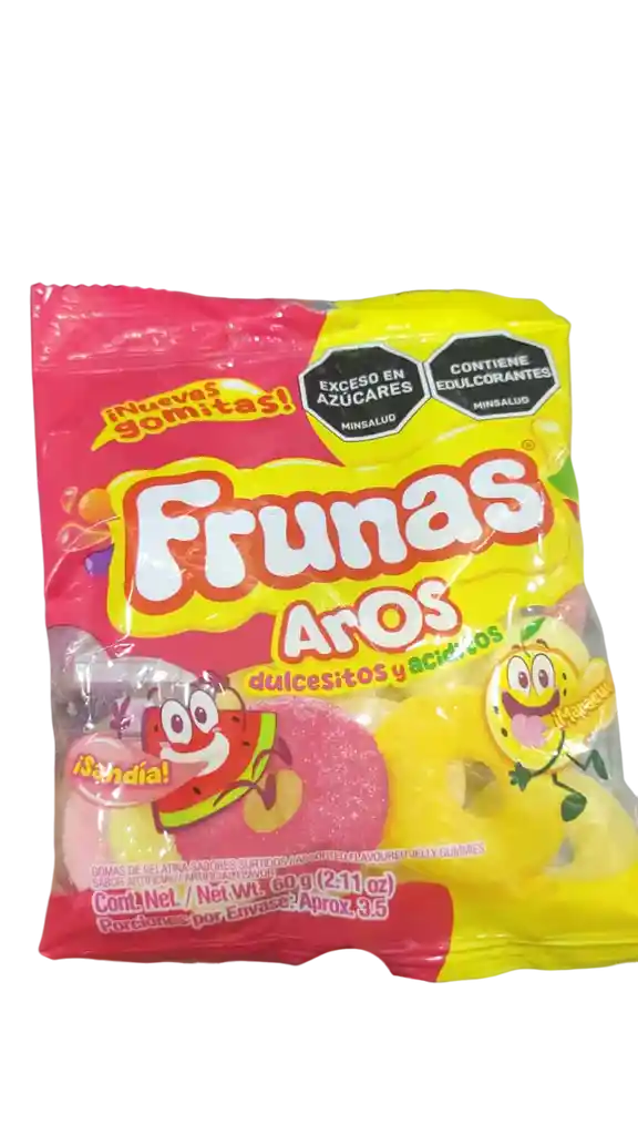 Gomitas Frunas Aros Dulces Y Acidas X 60 G