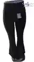 Pantalon Bota Campana Negro Licra