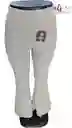 Pantalon Bota Campana Beige Licra