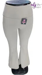 Pantalon Bota Campana Beige Licra