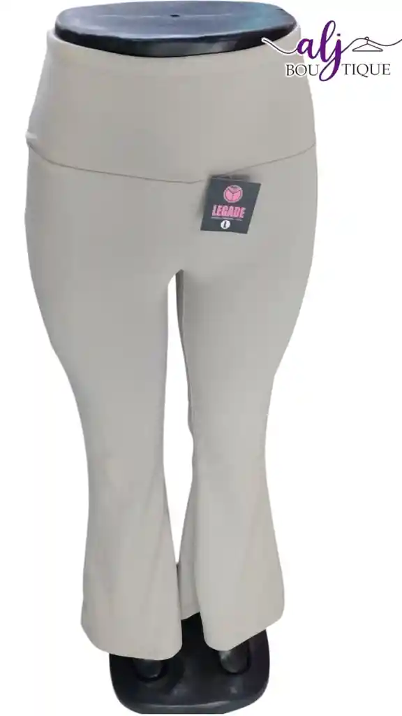 Pantalon Bota Campana Beige Licra