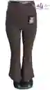 Pantalon Bota Campana Marron Licra